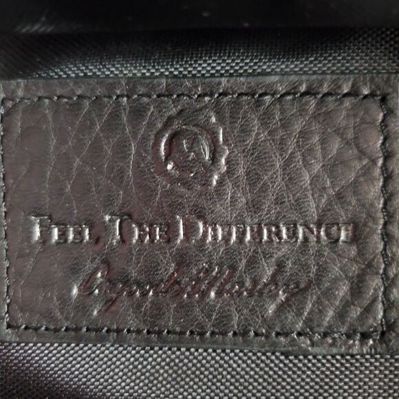 Osgoode Marley Travel Messenger Tablet Carry On Men Black Leather Business Class - Picture 5 of 8